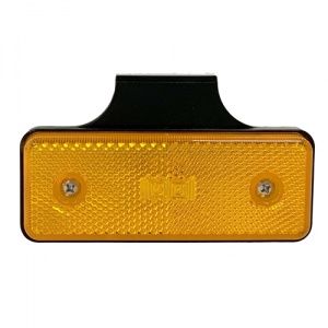 LED Side Marker Amber with bracket .12V