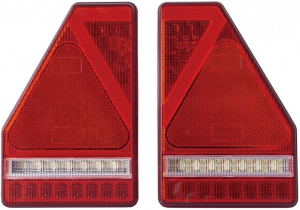 Led Tail Lamp Pair - 5 Function with Built In Smart Resistor