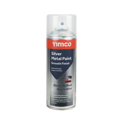 Silver Metal Paint - Smooth Finish 380ml - Trailerspares.ie