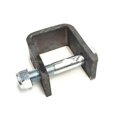 SPRING EYE BRACKET DOUBLE + BOLT - Trailerspares.ie