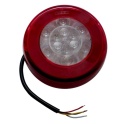 Led rear hamburger lamp - 2m Cable 12/24V