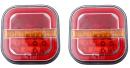 NEON EFFECT TAIL LIGHT SET WITH DYNAMIC INDICATORS - SOLD AS PAIR